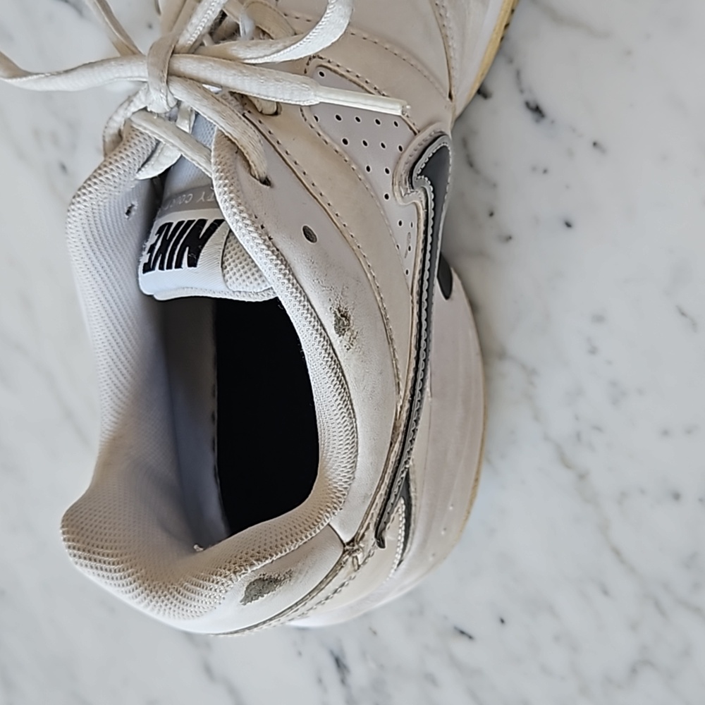 Nike Men's White City Court Leather Tennis Shoes 9.5 - Picture 8 of 9